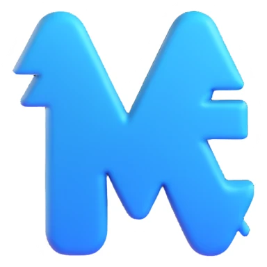 bold blue plus sign, modern emoji style sticker