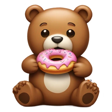 teddybear with doughnut sticker