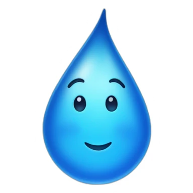 blue waterdrop sticker