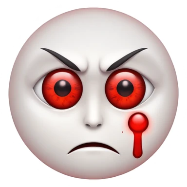 Mad red eyes sticker