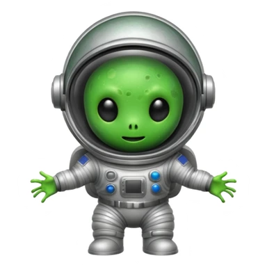 slime alien Astronaut sticker