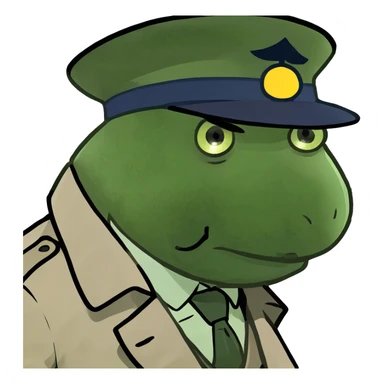 Detective with a tophat sticker