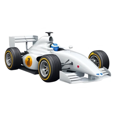 Car f1 branco sticker