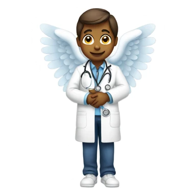 Angel with stethoscope  sticker