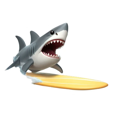 Shark surfing  sticker