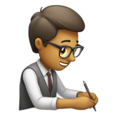 an architect drawing a plan sticker