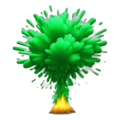 Explosion green sticker