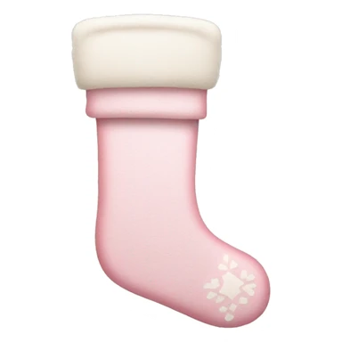  light pink Christmas stocking sticker