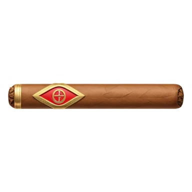 cigar with a prohibition symbol in ios style horizontaly sticker