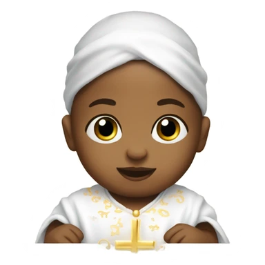 baptism baby sticker