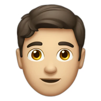 smart brunette man sticker