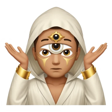 eye of hoeus witha guy dising from the eye sticker