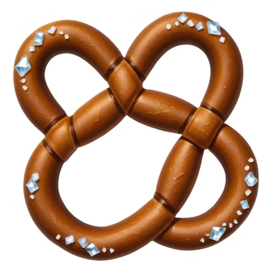 Big black pretzel sticker