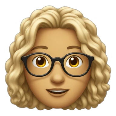 savannah with glasses sticker