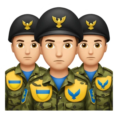 Ukrainian intelligance agency warrior men company group team sticker