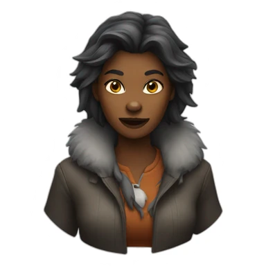 Female werewolf  sticker