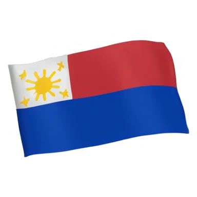 Generate Philippine flag but the color blue and red swap sticker