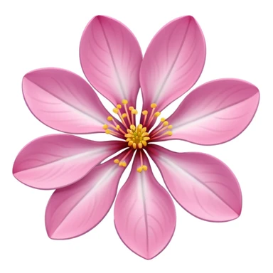 sakura flower with a silver outline sticker