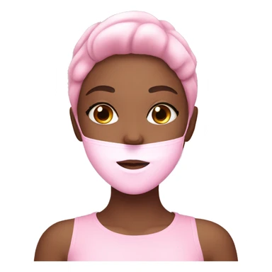 pink skincare girl sticker