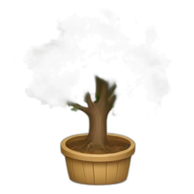 arbres dans une poubelle sticker