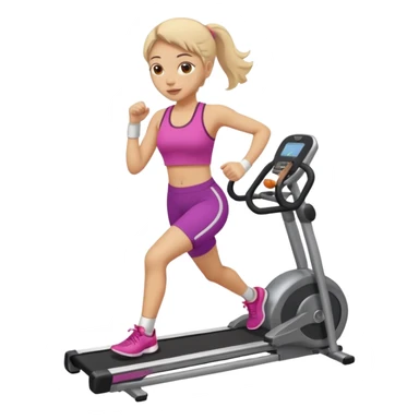 Una chica  haciendo ejercicio  sticker