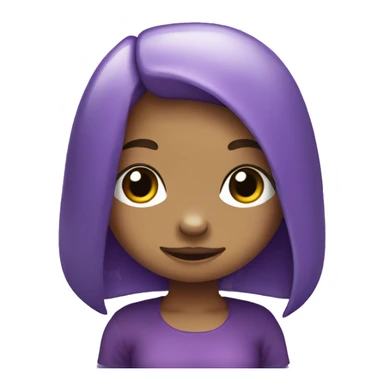 cute purple chibi girl Platypus sticker