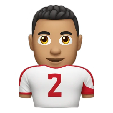 Ronaldo avec le maillot du Maroc sticker