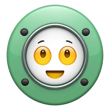 make the alarm sign in light green color emoji sticker