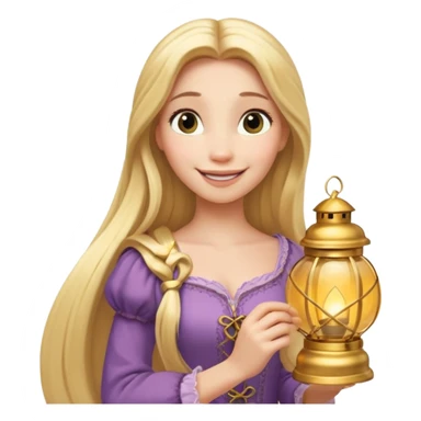 rapunzel lantern emoji sticker