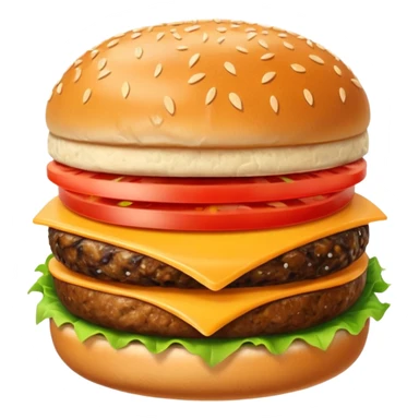Cheese and tomato and vegetables Burger sticker
