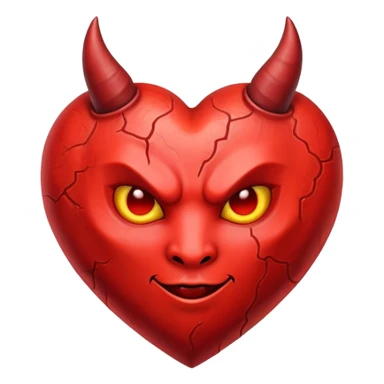 devil heart sticker