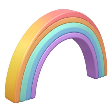 Pastel rainbow sticker