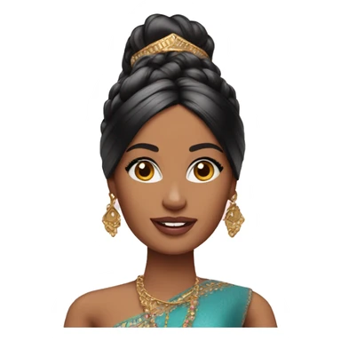 indian barbie doll sticker