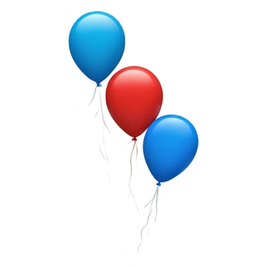 Two balloons held at chest height sticker