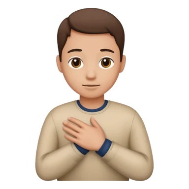 A Hand on placed on another persons shoulder zoomed in but you only see the one person and the hand on the shoulder which is coming from behind them like holding their shoulder  sticker