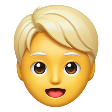 Cinematic Realistic K-pop Pop Culture Emoji, depicted with a modern, stylish portrayal capturing the essence of the K-pop phenomenon rendered with sleek textures and dynamic, vivid lighting. sticker