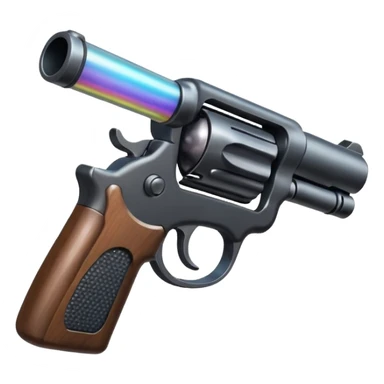 Bubbles come out of the gun barrel sticker