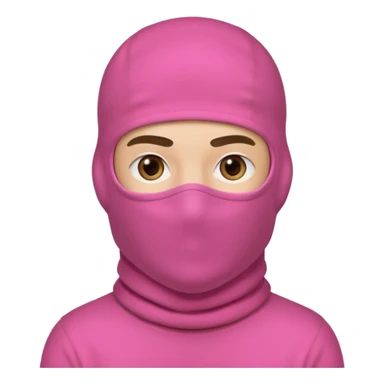Pink Balaclava male sticker