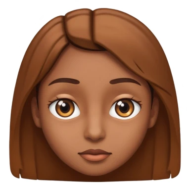 Eyes looking to the side straight face sticker