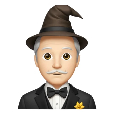 The Wizard from the Wizard of Oz with suit with bow tie sticker