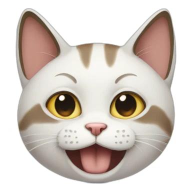 Emotional cat sticker