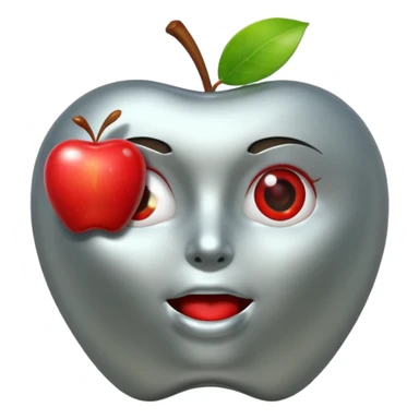 android eating apple sticker