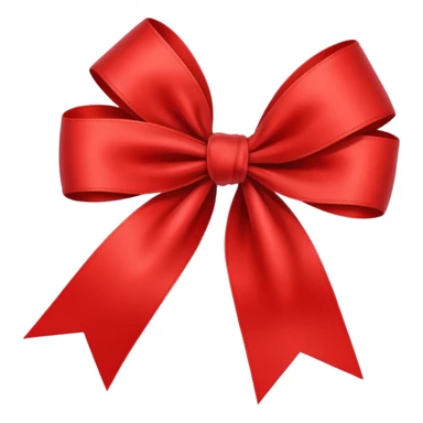 single red ribbon, neatly tied bow, isolated on white background, high detail, soft natural lighting, no text, no watermark --ar 1:1 --v 6
 sticker