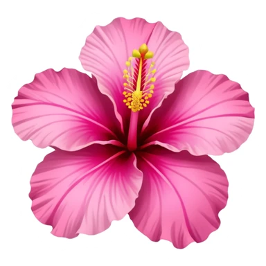 hibiscus flower pink sticker