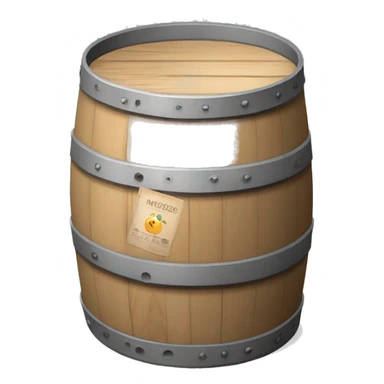 barrel labeled "microplastic" sticker