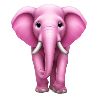 olifant met roze zwembroek sticker