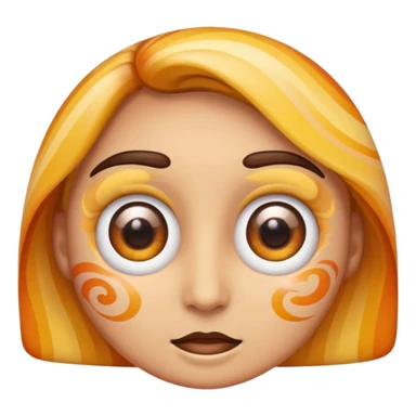 Emoji tripping out on lsd sticker