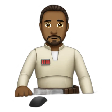 Star wars fan bored at work sticker