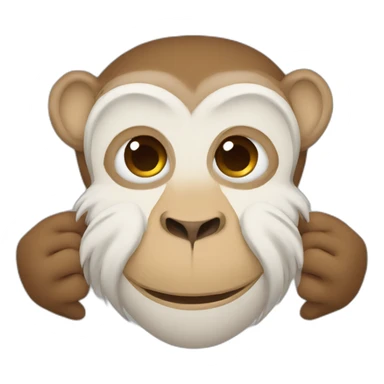 Letter M- with monkey- -friendly sticker