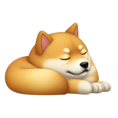 Cute Shiba Inu sleeping sticker
